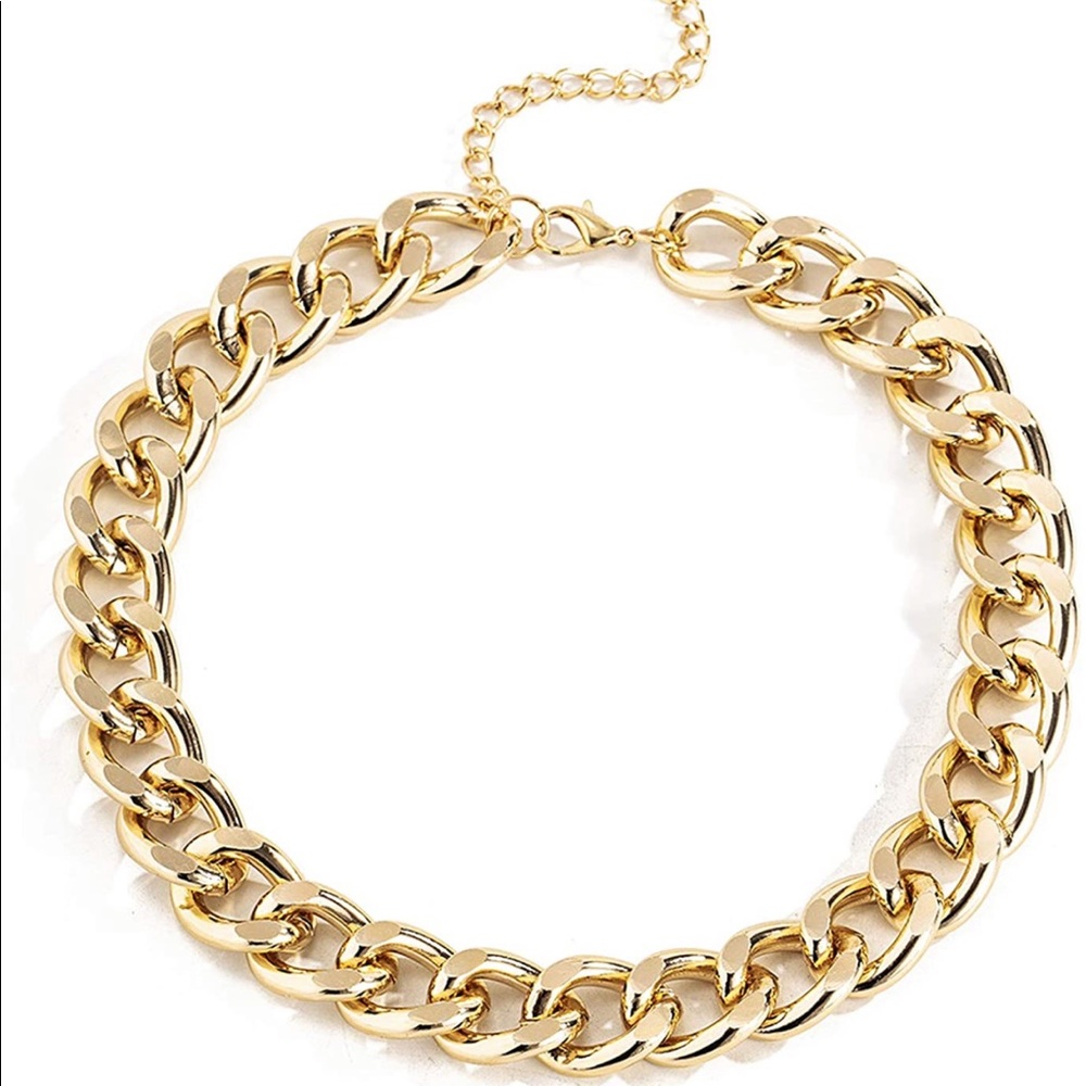 Cuban link chunky necklace NWT
